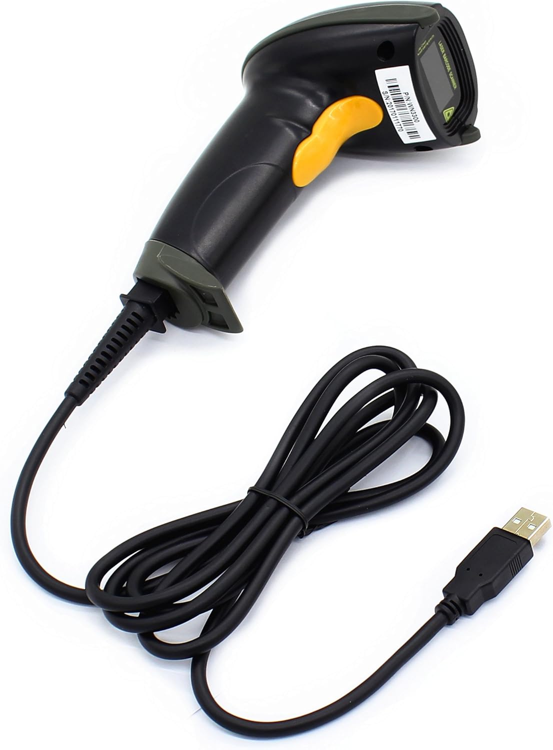 WoneNice USB Laser Barcode Scanner — Wired 1D Handheld